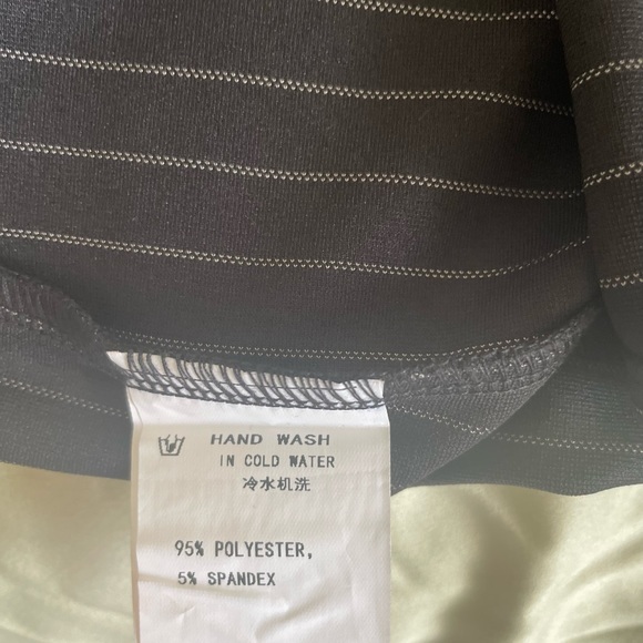 Vf show pinstripe dress NWT black & white zippers front & back Bodycon cute! - Picture 9 of 14